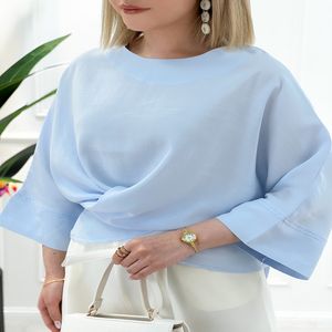 خرید اینترنتی قیمت شومیز چپ و راستی پشت گره ای میترا - تاتاتا