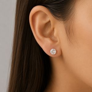 خرید اینترنتی گوشواره میخی سه‌تایی کلاسیک