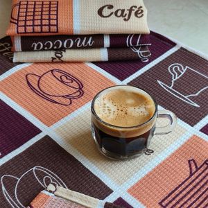 خرید اینترنتی قیمت دستمال نظافت آشپزخانه نخی مدل cafee
