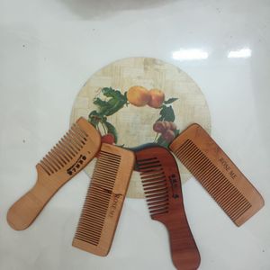 شانه چوبی مدل بی دسته