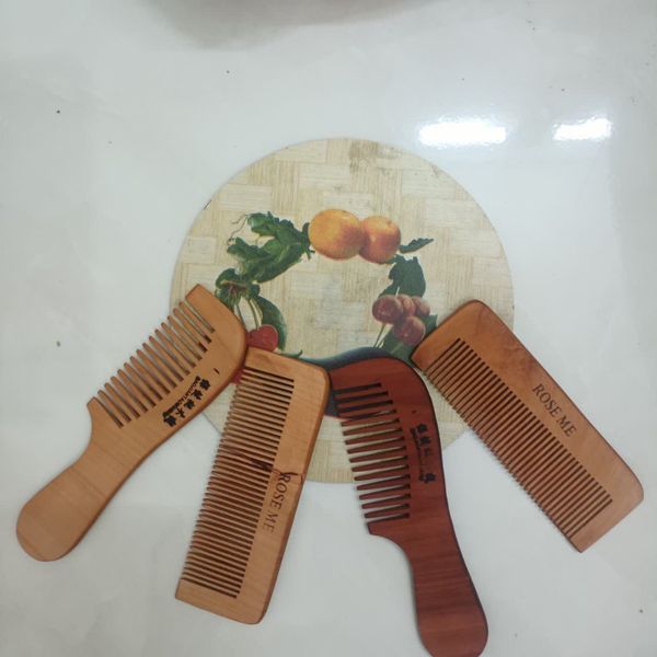 شانه چوبی مدل بی دسته