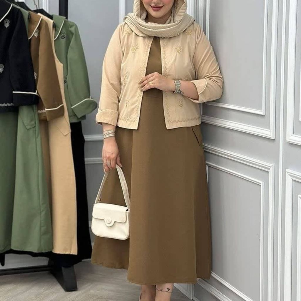 قیمت ارزان مانتو زنانه کت سارافن شیک فری سایز تا 48 لنین ترند