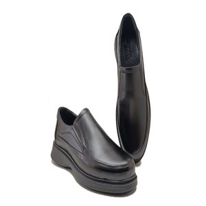 خرید اینترنتی قیمت کفش طبی رسمی روزمره مردانه چرم طبیعی si158