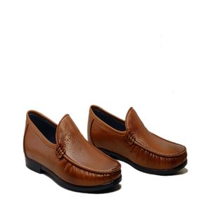 خرید اینترنتی قیمت کفش کالج مردانه چرم طبیعی دست دوز عسلیsi718