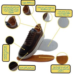 خرید اینترنتی قیمت کفش کتونی ونس بندی روزمره/راحتی چرم طبیعی