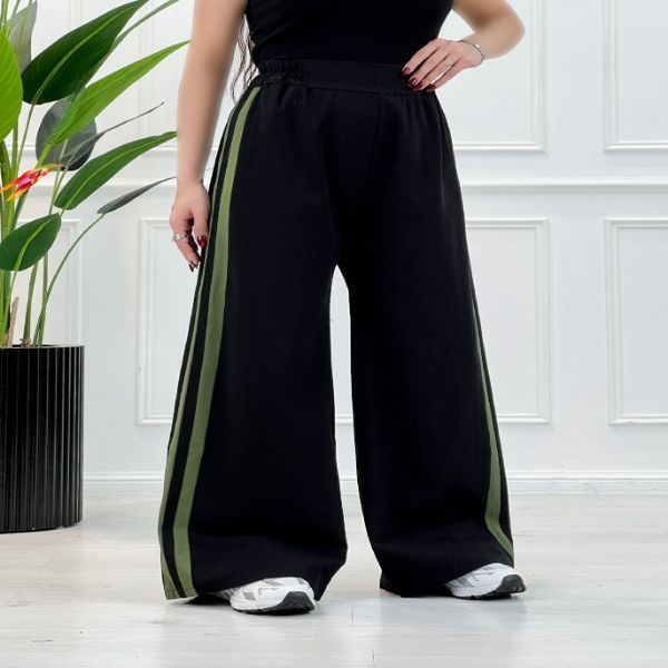 شومیز و شلوار زنانه ست دو خط - سبزتیره