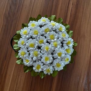 خرید اینترنتی باکس گل مدل بابونه سفید
