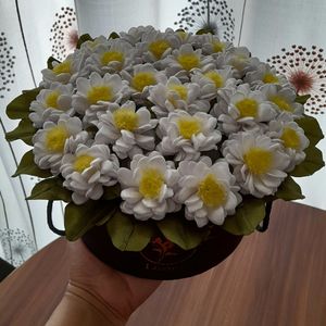 باکس گل مدل بابونه سفید