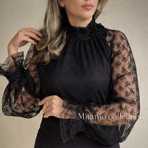 مشخصات شومیز مشکی دانتل