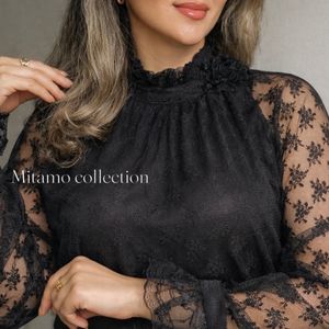 شومیز مشکی دانتل