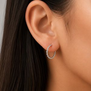مشخصات ست گوشواره حلقه‌ای مینیمال نقره‌ای