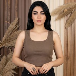 کراپ زنانه یقه خشتی کبریتی کشی مناسب سایز ۳۶ تا ۴۲ | دلسامه