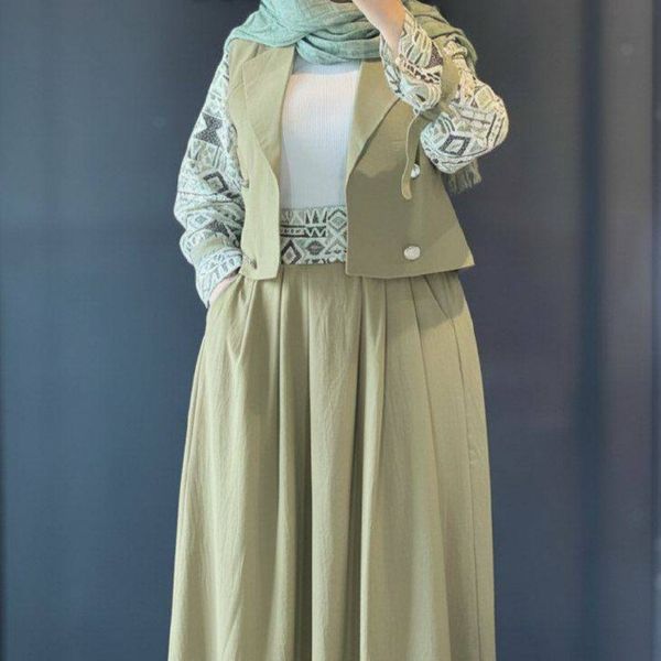 کت دامن زنانه دخترانه ست شیک تن خور ترند