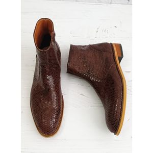 خرید انلاین نیم بوت مردانه رسمی چرم طبیعی آلپاین پوست ماری ابروبادی ترک