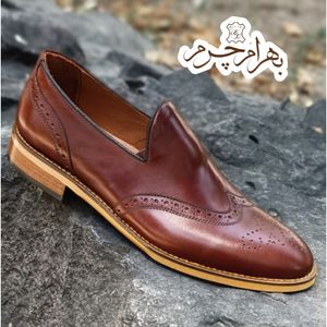 کفش مردانه کالج رسمی چرم طبیعی سزار قهوه ای