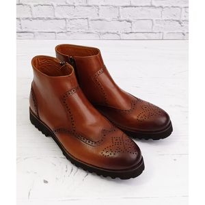 خرید انلاین نیم بوت مردانه اسپرت چرم طبیعی برونو تک سایز