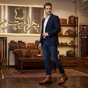 خرید آنلاین نیم بوت مردانه اسپرت چرم طبیعی برونو تک سایز