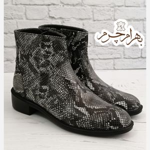 خرید اینترنتی نیم بوت رسمی چرم طبیعی پوست ماری پک 2جفتی زنانه مردانه عمده