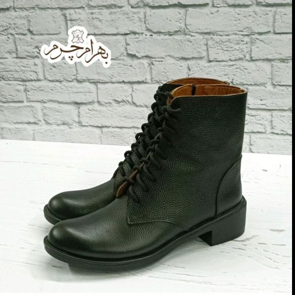 نیم بوت زنانه اسپرت چرم طبیعی مدل مونیکا