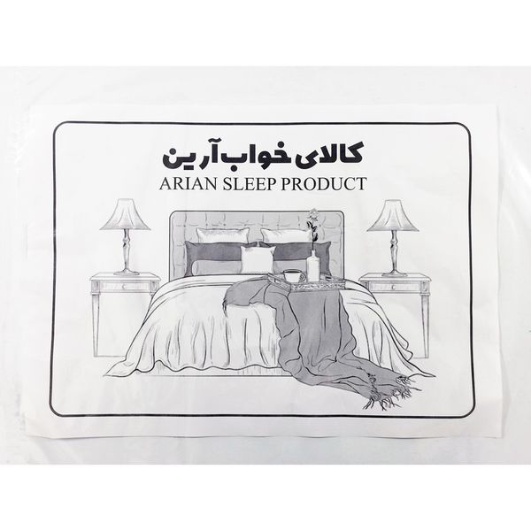 ملحفه آرین مدل کشدار کد Mar یک نفره سایز 90x200 سانتی متر