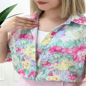 خرید اینترنتی قیمت شومیز مانتویی گلدار آرام زنانه - طرح6