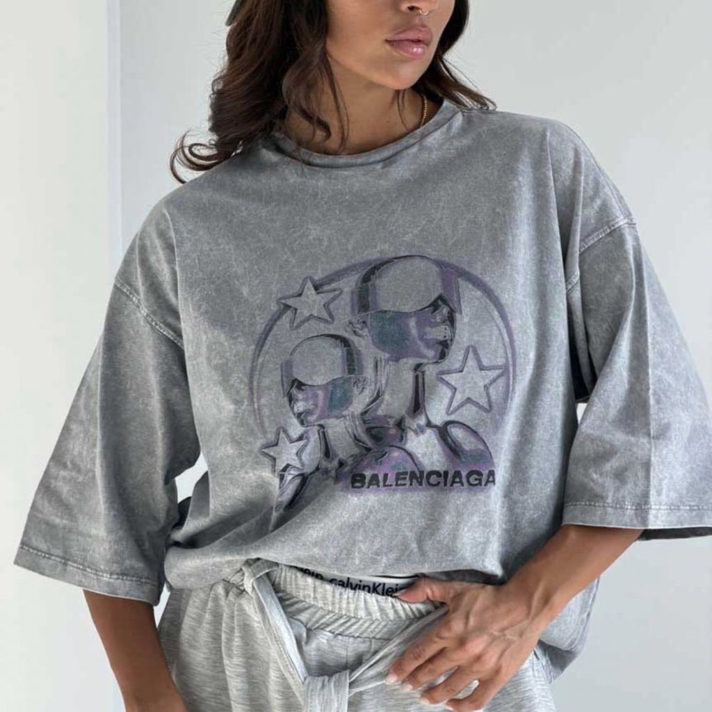 قیمت ارزان تیشرت سنگ شور BALENCIAGA کد 180877