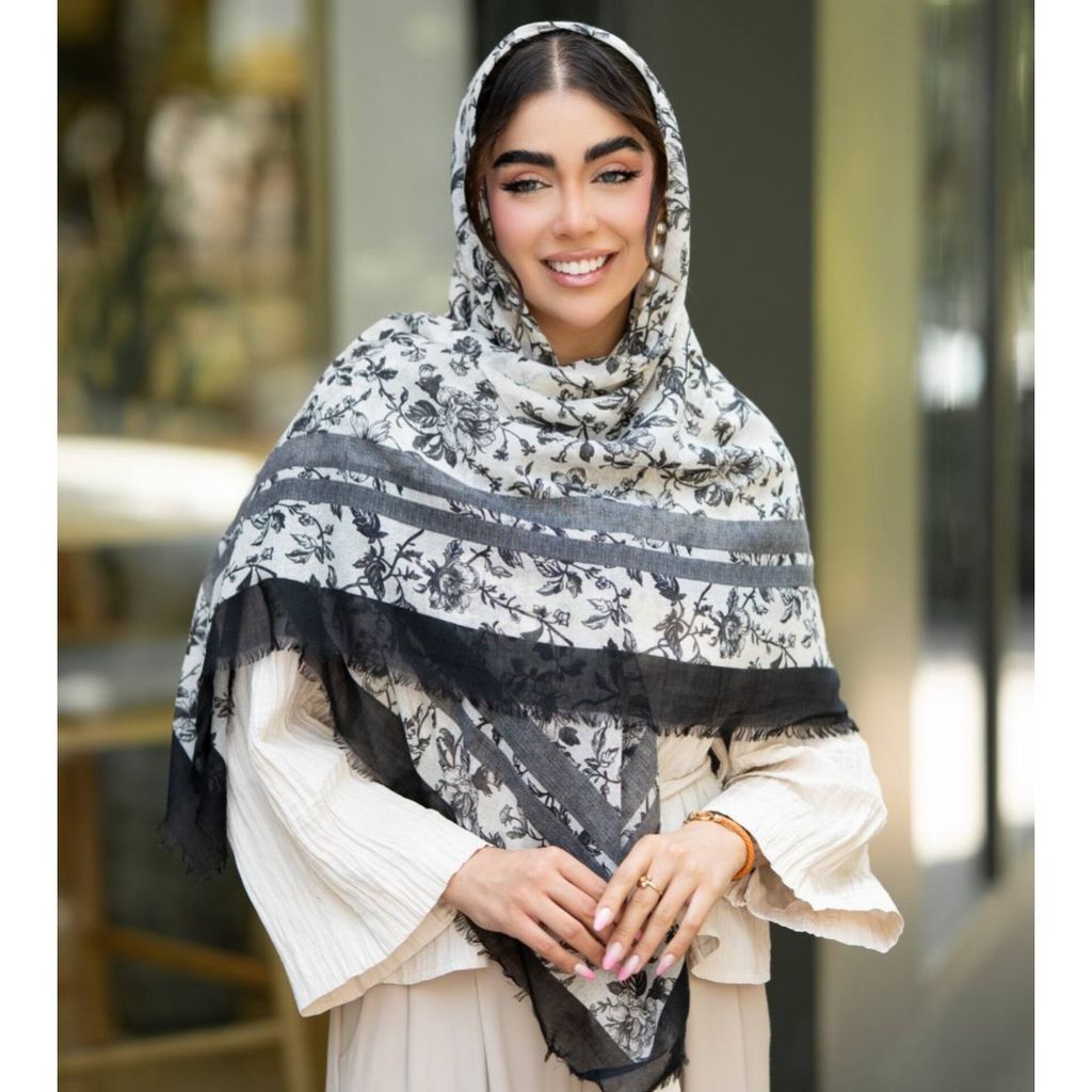 مشخصات روسری سوپر نخ طرحدار