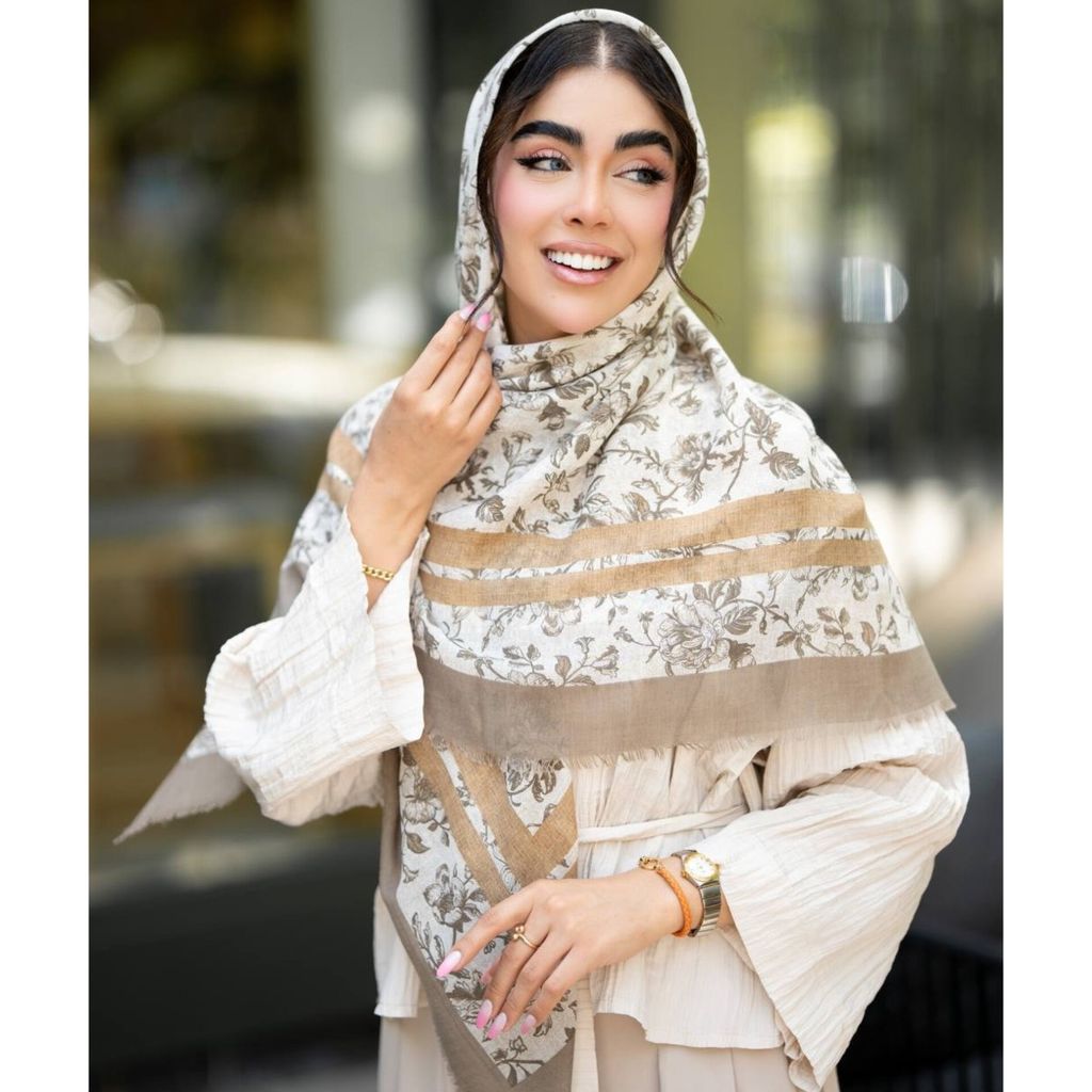 مشخصات روسری سوپر نخ طرحدار