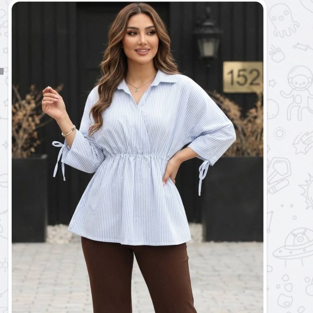 مشخصات مانتو عروسکی لنین تن خور زیبا شیک رنگ صورتی و طوسی