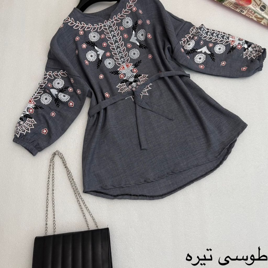 مشخصات مانتو دخترانه شونیز مانتویی گلدوزی شیک شانتون درجه یک
