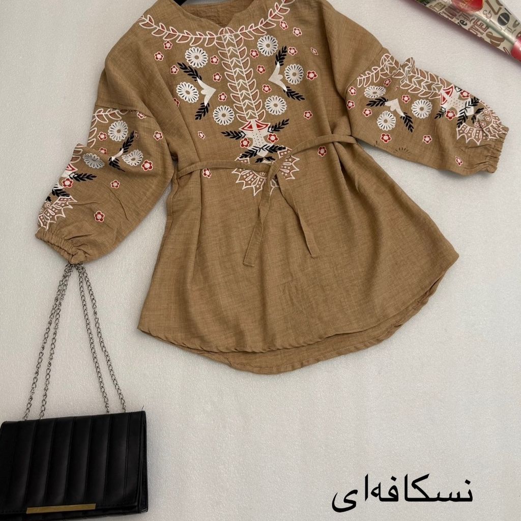 خرید انلاین مانتو دخترانه شونیز مانتویی گلدوزی شیک شانتون درجه یک
