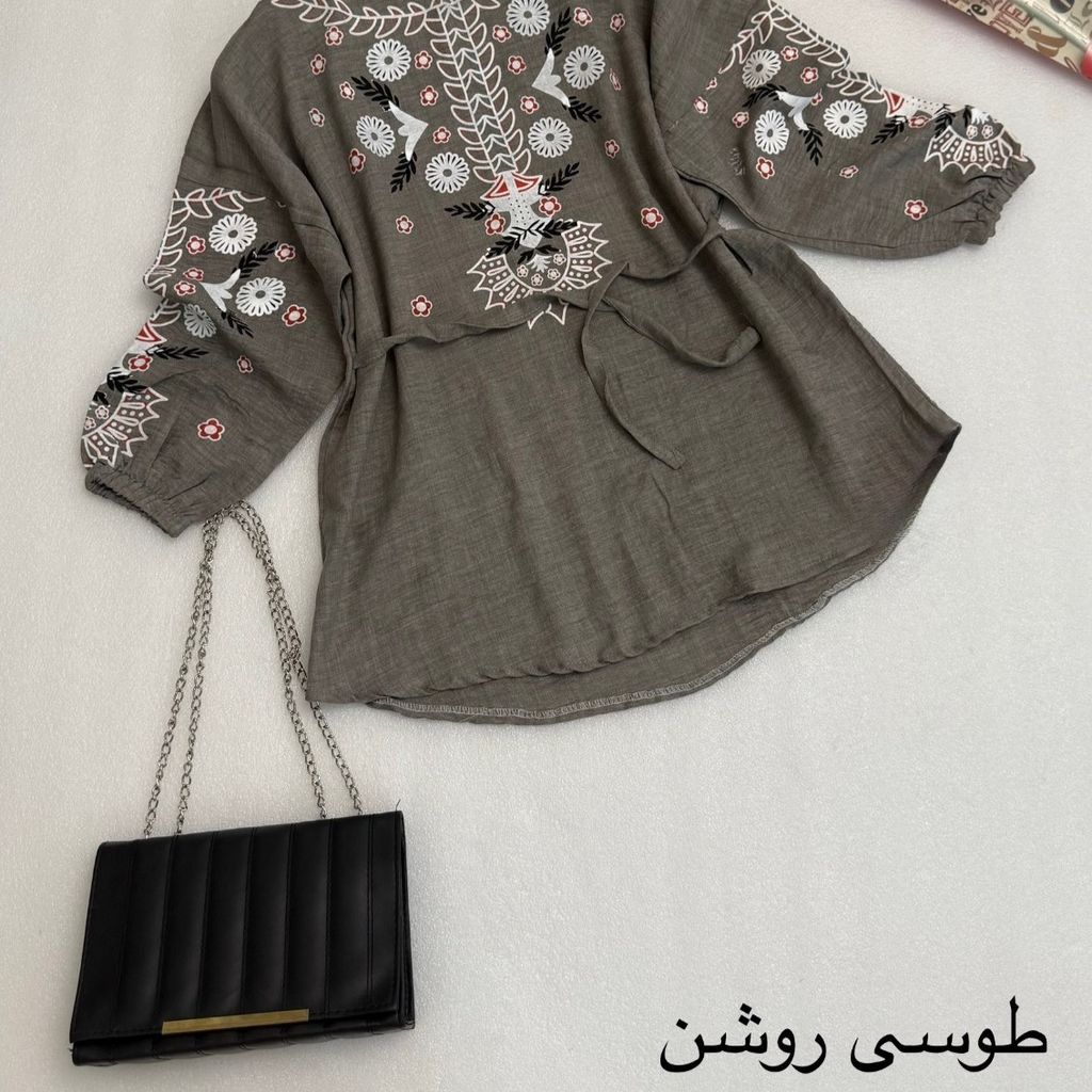 قیمت ارزان مانتو دخترانه شونیز مانتویی گلدوزی شیک شانتون درجه یک