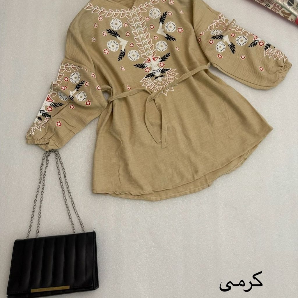 مشخصات مانتو دخترانه شونیز مانتویی گلدوزی شیک شانتون درجه یک