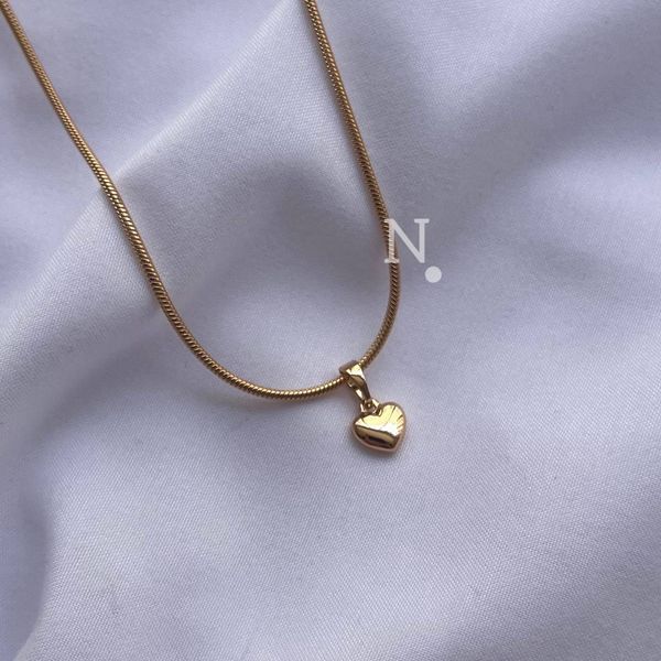 گردنبند زنانه مدل قلب ژوپینگ آبکاری طلا