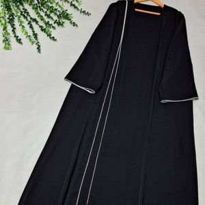 قیمت ارزان مانتو عبایی مغذی دوزی شده جنس الیزه درجه یک