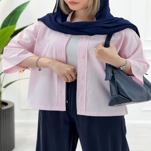 شومیز زنانه لینن سانیا - صورتی