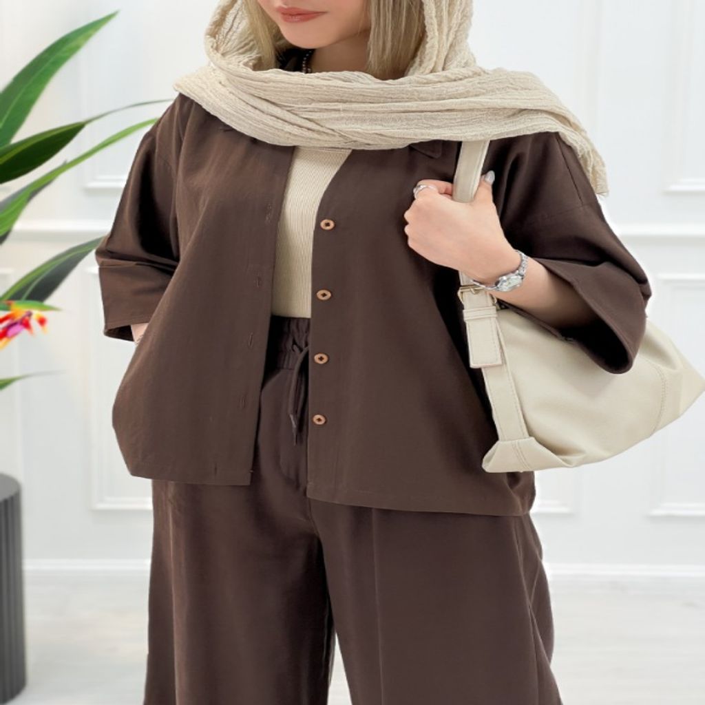 خرید اینترنتی قیمت شومیز همتا - شکلاتی