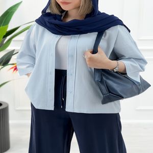 شومیز زنانه لینن سانیا - آبی