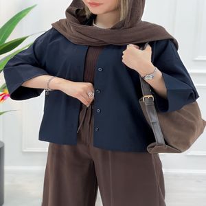 شومیز مانتو همتا - سرمه‌ای