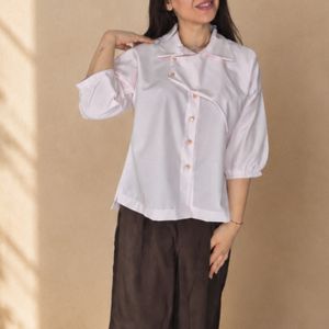 شومیز زنانه صورتی پاستیل