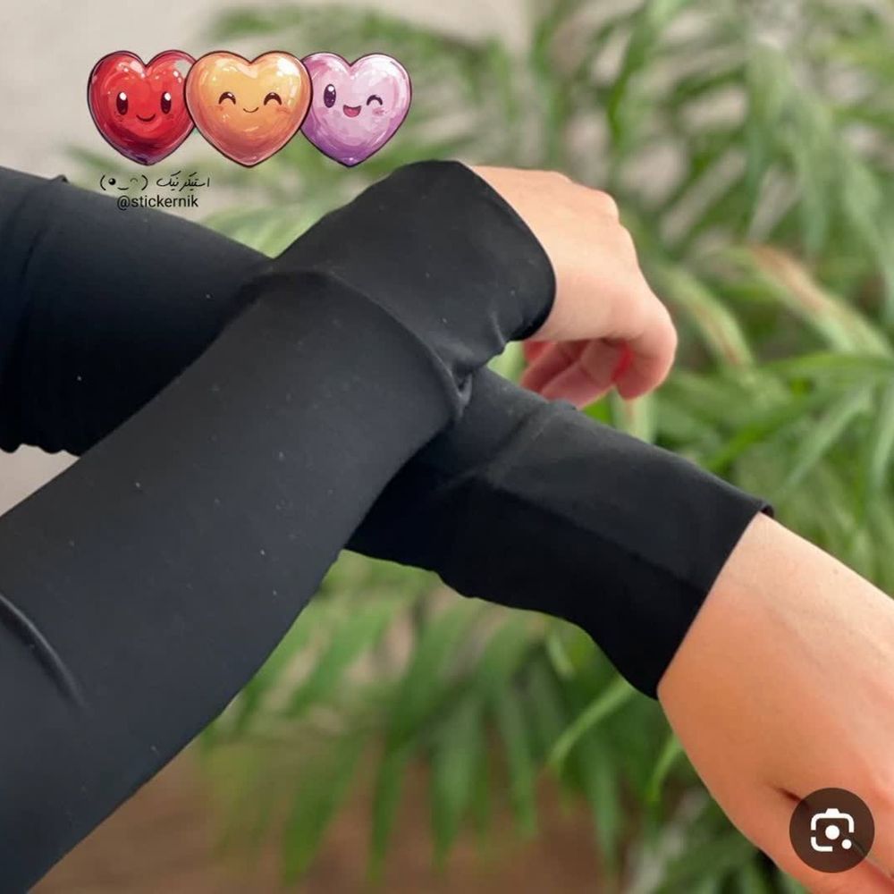خرید اینترنتی ساق دست مشگی ساده زنانه sgh54