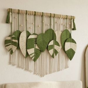 اویز مکرومه بافی دکوری سبزینه