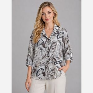 خرید اینترنتی قیمت شومیز زنانه آبرنگی فری سایز از 38 تا46 کد4
