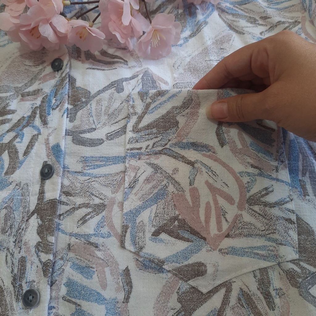 خرید اینترنتی قیمت شومیز زنانه آبرنگی فری سایز از 38 تا46 کد1