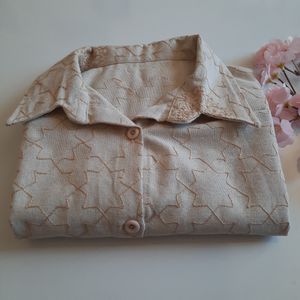 خرید اینترنتی قیمت شومیز زنانه لینن درجه 1 فری سایز از 38 تا 46 کد 1