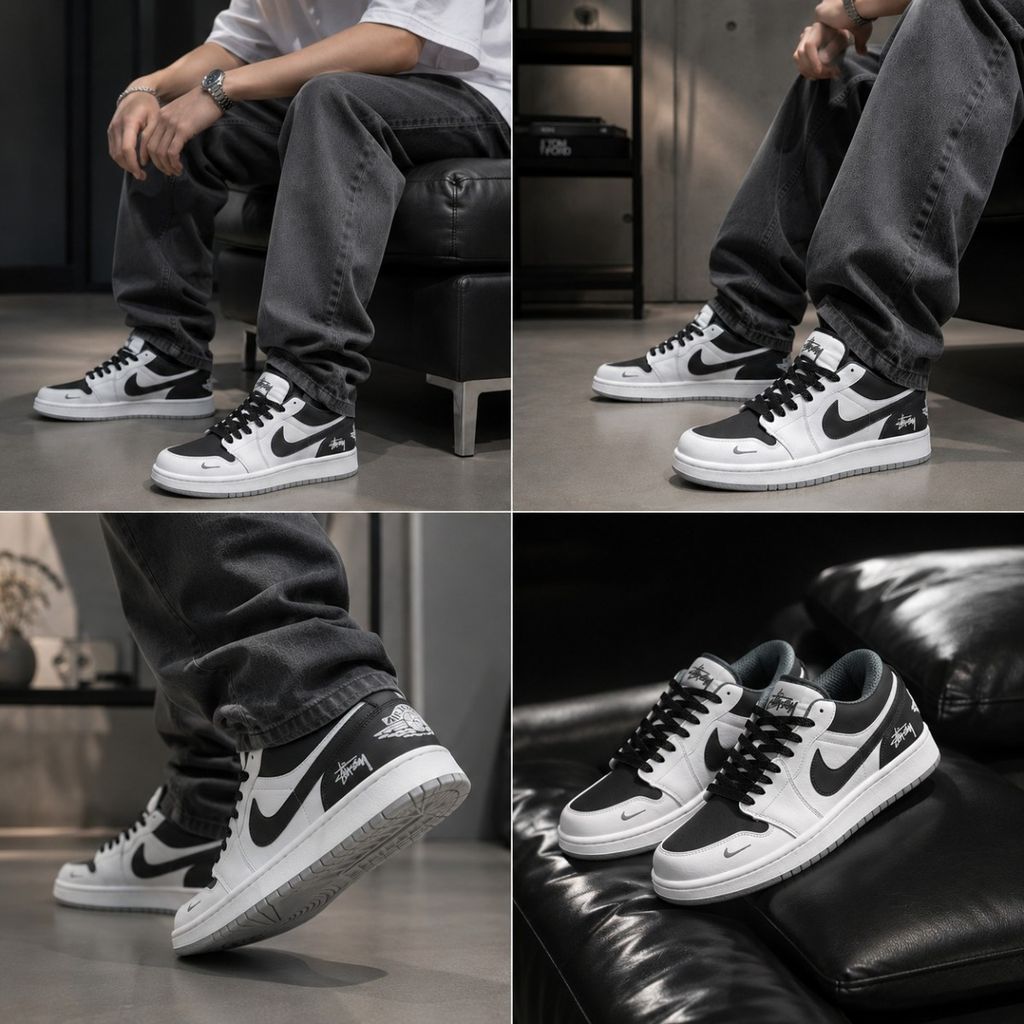 خرید انلاین کتانی ترند نایک جردن وان استاسی درجه یک Nike Jordan Stussy