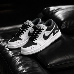 خرید اینترنتی کتانی ترند نایک جردن وان استاسی درجه یک Nike Jordan Stussy