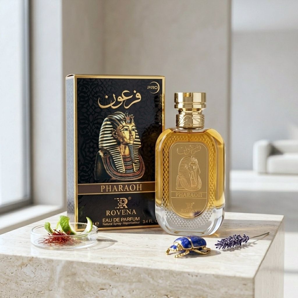 مشخصات عطر ادکلن مردانه فرعون طلایی روونا فرانسه اسانس فرانسوی حجم 100 میل