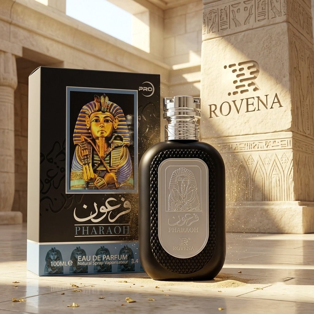 فروش اینترنتی عطر ادکلن 2026 مردانه فرعون مشکی روونا فرانسه اسانس فرانسوی حجم 100 میل
