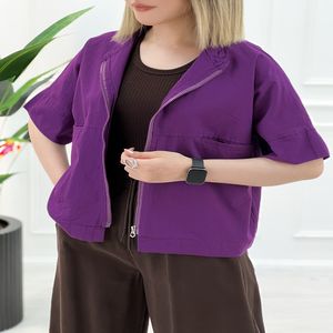 وست زیپدار زنانه آرمیتا - بنفش